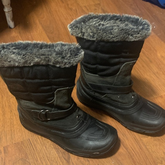 The North Face Shoes - The North Face Black and Gray Winter Boots
